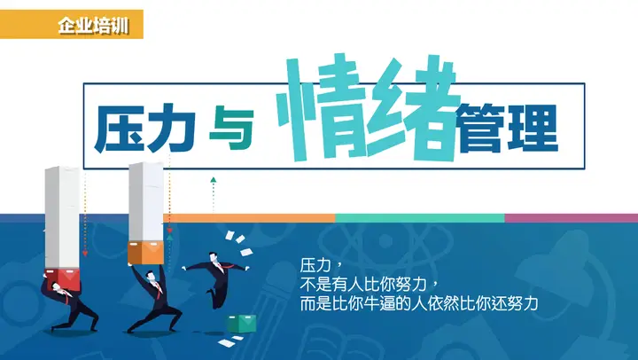 压力与情绪管理培训PPT模板预览图