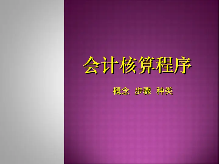 会计核算程序培训PPT预览图