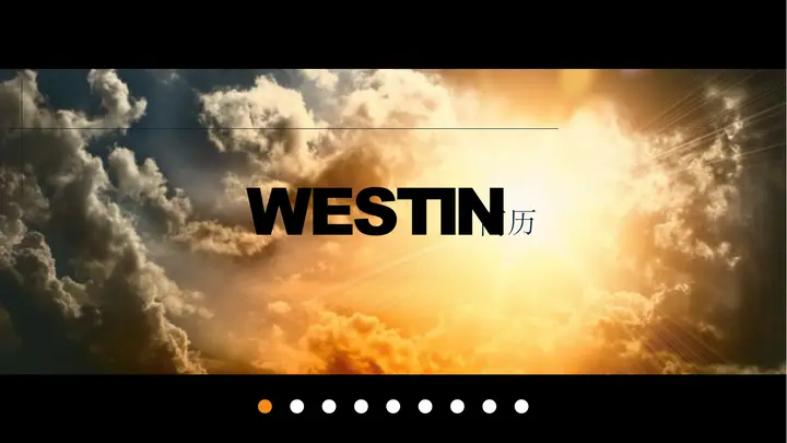 时尚全图型个人简历PPT模板预览图