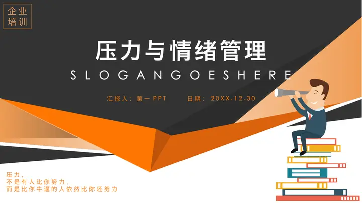 压力与情绪管理培训PPT预览图
