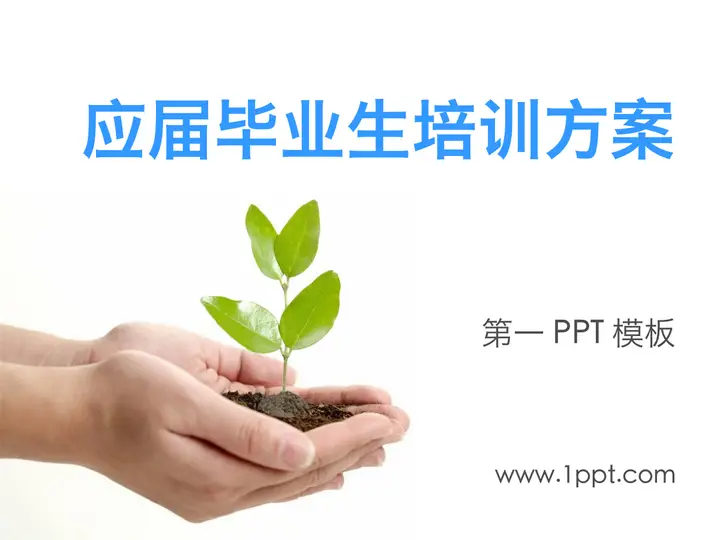应届毕业生培训方案PPT预览图