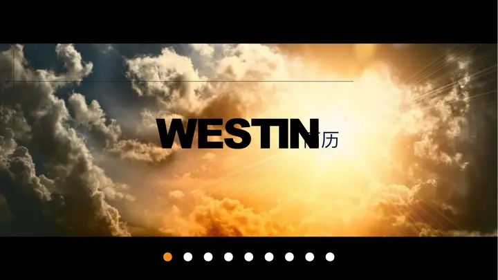 时尚全图型个人简历PPT模板预览图